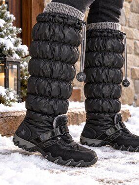 *SALE* Allrounder Mephisto Waterproof Quilted Puffer Winter Boots 8.5 Après Ski